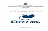 LISTA TELEFÔNICA DO CEFET-MG · lista telefÔnica do cefet-mg novembro de 2016. centro federal de educaÇÃo tecnolÓgica de minas gerais lista telefÔnica ... coordenaÇÃo de desenho