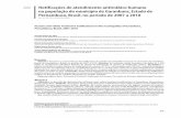 Artigo Notificações de atendimento antirrábico humano na ...scielo.iec.gov.br/pdf/ess/v22n1/v22n1a10.pdf · estabelecimento de condutas adequadas no tratamento profilático humano
