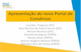 Apresentação do novo Portal de Convênios · Apresentação do novo Portal de Convênios Leandro Fregnani (STI) Rosi Martins de Castro Nunes (DFI) Miriam Munhoz (DFI) Daniella Rodrigues