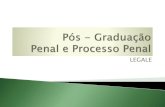 Pós-graduação em Direito Penal e Processual Penal · Sanção Penal No Brasil, o atual sistema de sanções é o SISTEMA VICARIANTE Por esse sistema, ou o agente tem uma pena ou