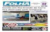 Escola em Rio Grande da Serra fica destruída após temporal · Parte do telhado foi arrancado, móveis e mate-riais didático foram perdidos. A Prefeitura trabalha para deixar as