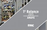 1º Balanço 2015 - pac.gov.br · No primeiro semestre do ano, ... BR-156 – Pavimentação - Oiapoque - Calçoene-Igarapé do Breu ... BR-156/AP Pavimentação Subtre -