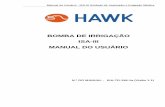 BOMBA DE IRRIGAÇÃO ISA-III MANUAL DO USUÁRIO · Manual do Usuário - ISA-III Unidade de Aspiração e Irrigação Médica EIA-TD-156-1a Normas de conformidade As classificações
