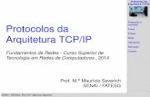 Protocolos da Arquitetura TCP/IP - Maurício@Workmauricio.severich.com.br/teaching/redes/modelodecamadas.pdf · Física Enlace Rede Transporte Aplicação Contato 1 Protocolos da