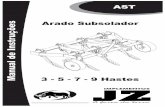 AST uções Arado Subsolador Manual de Instrjzimplementos.com.br/wp-content/uploads/2017/02/Manual_Arado.pdf · Reaperte as porcas item 1. NORMAS DE SEGURANÇAREGULAGENS 10 15 2 1.