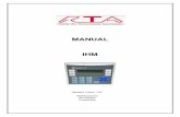 MANUAL IHM PORTUGUES A - rta.com.br · Comando de ajuste de temperatura fase T do retificador, utilize as teclas 2 e 5 para realizar o ajuste. 10.3. MENU RTA 1: ... manual do retificador