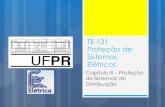 TE 131 Proteção de Sistemas Elétricos - eletrica.ufpr.brmateus:te_131_-_capitulo... · Na rede rural deverá ser instalada num local de ... – Tempo máximo de atuação do fusível