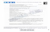 Service Comércio de Instrumentac ão Ltda. Callbraçao NBR ... · Calibraçao NBR ISO/IEC Continuação do certificado de calibração ABSi no CAL - 94709 / 12 FL.02 / 02 CAL 0056