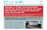 Aenfer e Faef encaminham carta ao governo para corrigir ...ferrovias.com.br/portal/wp-content/uploads/2011/05/JA133.pdf · trada de Ferro Central do Brasil como auxiliar de escritório.
