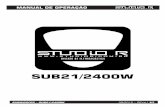 SUUBB21 /2 40 000W - Studio R / Nashville - AudioDireto : : … · 2018-01-16 · Antes de efetuar qualquer ligação, ... permite o uso de cabos de 2 pares (4 fios) ... (consulte