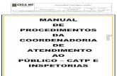 MANUAL DE PROCEDIMENTOS DA COORDENADORIA DE crea-mt.org.br/manuais/POP-   6.2. Procedimento Operacional
