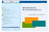 Boletim Estatístico - setembro de 2017 · acidentes de trabalho formação profissional nas empresas Formação Profissional ... O Boletim Estatístico é uma publicação mensal,