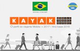 O perfil do viajante Mobile 2017 / Ano base 2016 · Viajantes do KAYAK têm grande interesse por viagens curtas. ... APP DOWNLOADS DATA POINTS DIÁRIOS MAIS DE KAYAK brands D E B