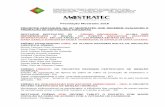Premiação Mostratec 2016 - Mostratec | Um mundo de ... · PROJETOS DESTAQUES NA 31ª MOSTRATEC QUE ... Sistema de monitoramento da contaminação do ar pelo herbicida ... Avaliação