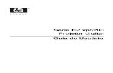 Série HP vp6200 Projetor digital Guia do Usuárioh10032. · 1. Instruções sobre segurança 5 1. Instruções sobre segurança Este projetor foi desenvolvido e testado para atender