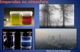 Dispersões na atmosfera - Anjo Albuquerque · Atmosfera A atmosfera é uma solução gasosa de vários gases (sobretudo oxigénio, dióxido de carbono e vapor de água) dispersos