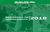 PROGRAMA DE 2018 TREINAMENTO - saur.com.br · Equipamentos Industrial 2.5.9 Treinamento de Qualificação Técnica Equipamentos para Empilhadeira, Industrial e ... Programa de Treinamento
