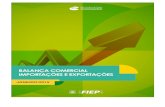 Balança Comercial do Paraná - fiepr.org.br · com base nos dados disponibilizados pela Secretaria de Comércio Exterior do Ministério do Desenvolvimento, Indústria e Comércio