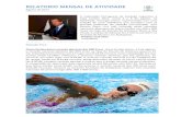 RELATORIO MENSAL DE ATIVIDADE - fpnatacao.pt · da Universidade de Lisboa (AEFML) e Sport Algés e Dafundo foi 23.ª entre 34 nadadoras inscritas. Rita Frischknecht tem como recorde