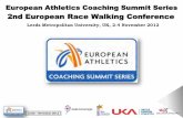 2nd European Race Walking · PDF file(Escola de Atletismo ... - 4 a 6 vezes por Semana (1,5 a 2h por sessão) - Running and Race Walking traning - Treino de Corrida e Marcha - Race