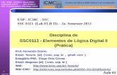 Disciplina de SSC0113 - Elementos de Lógica Digital II ...wiki.icmc.usp.br/images/b/b3/SSC0113-Aula03.pdf · AULA 02 => ... Departamento de Sistemas de Computação LRM – Laboratório