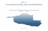 O PROGESTÃO EM RONDÔNIA - progestao.ana.gov.brprogestao.ana.gov.br/portal/progestao/mapa/ro/progestao_ro_2015.pdf... · O primeiro ciclo do Progestão em RONDÕNIA 2 1. O PACTO