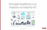 Formação Acadêmica e os Impactos na Indústria 4 · 10% dos óculos de leitura conectados à internet ... colaborativa) • Novos modelos de ... ousadia (empresas)