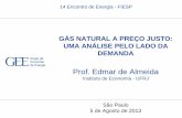 GÁS NATURAL A PREÇO JUSTO: UMA ANÁLISE PELO LADO …az545403.vo.msecnd.net/uploads/2013/08/Edmar-Luiz-Fagundes... · •Modelo de estimativa da penetração do gás na cogeração