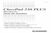 ClassPad 330 PLUS Hardware Po - support.casio.com · 1-7 Configuração das propriedades de alimentação ... ou algum outro instrumento similar, para realizar as operações no painel