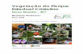 Vegetação do Parque Estadual Cristalinostatic1.kew.org/science/tropamerica/cristalino/relatorio_cristalin... · (UNEMAT), Fauna & Flora International (FFI) e Rio Tinto. Este programa