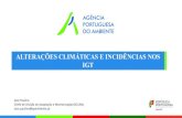 Alteações climáticas e suas incidências nos IGT I José Paulino - … · e 7ºC no interior, acompanhados por um incremento da frequência e intensidade de ondas de calor (Açores