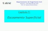 Capítulo 7 - UDESC · • Grupo de Recursos Hídricos, Apostila de Hidrologia, Cap.6, Departamento de Hidráulica e Saneamento, UFBA, 2005. • Naghettini, M. Engenharia de Recursos