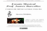 Ensaio Musical Prof. Juarez Barcellos · “Diferenças entre o Violonista Popular e o Violonista Clássico, ou Erudito” O violonista popular toca suas músicas, guiado por acordes