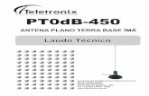 DIAG ANT PT0dB 450 - teletronix.com.br · - Gvt: 1,0 a 30° do plano ou 60º do extremo - Diagrama de Irradiação: ... Diagrama de irradiação da antena Mod:PT0dB-450 (BASE ÍMÃ)
