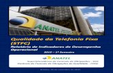 Qualidade da Telefonia Fixa (STFC) - anatel.gov.br Relatório de Indicadores de Desempenho Operacional Telefonia Fixa (STFC) – 2015 (1º Sem.) 2 A Anatel acompanha permanentemente