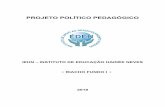 PROJETO POLÍTICO PEDAGÓGICO · 2018-07-17 · sumÁrio i apresentaÇÃo do projeto e seu processo de elaboraÇÃo 3 ii historicidade da escolar 4 iii diagnÓstico da realidade escolar