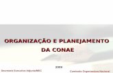 ORGANIZAÇÃO E PLANEJAMENTO DA CONAEconae.mec.gov.br/images/stories/pdf/pdf/documetos/apresentacao... · Portaria Ministerial nº 10/2008. ... De 28/03 a 01/04 de 2010 - Em Brasília/DF