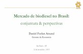Mercado de biodiesel no Brasil - Instituto de Energia e ... · 60% 70% 80% 90% 100% 2008 2009 2010 ... Reduz os gastos com transportes e agrega valor ... *** O redutor de PIS/Cofins