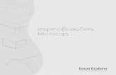 Catalogo tecnico arquivamento - bortolini.com.brbortolini.com.br/produtos/especificacoes/Especificações Técnicas... · Opções de acabamentos para pés (VIA 1600 e VIA 1601) Opções