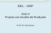 EEL - USPsistemas.eel.usp.br/docentes/arquivos/5840921/LOQ4250/Aula 4.pdf · O volume e variedade de produção influencia na concepção e no projeto do produto. Normalmente, as