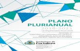 PLANO PLURIANUAL - Canal de Planejamento e Gestão · sobre os bairros que compõem o território, a saber: 1. Quantitativo da população residente, o Índice de Desenvolvimento