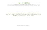 Metodologia para definição de indicadores e metas da ...wiki.incra.gov.br/images/8/8e/Metodologia_Avaliação_Institucional... · DIRETORIA DE GESTÃO ESTRATÉGICA – DE Coordenação-Geral