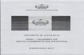  · Estado do Ceará Prefeitura Municipal de Quixeramobim Gabinete do Prefeito / '4 o tDt(AO OO DECRETO N2 4,214/2016, DE 30 DE NOVEMBRO DE 2016. Aprova os Quadros de Detalhamento