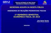 1º SEMINÁRIO SEMESTRAL ECONÔMICO FISCAL DE 2010 · ... Recuperação de Créditos, Energia, ... realizadas por conta e ... à apropriação de créditos de ICMS relativos à energia