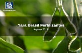 Yara Brasil Fertilizantes - agricultura.gov.br · Consumo de fertilizantes (MMT) Fertilizante tem sido o principal recurso para o crescimento da produção e produtividade na agricultura