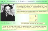 Cap. 3 O Postulado de de Broglie Propriedades …pagliuso/Aula6.pdf“Se a luz é uma onda, mas transfere energia e momento através dos fótons, porque que os elétrons ou qualquer