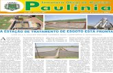 EXPEDIENTE - paulinia.sp.gov.br · A meta da atual ad-ministração muni cipal de Paulínia, de oferecer, além da água tratada, coleta e tratamen-to de esgoto à população, finalmente