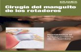 Cirugía del manguito de los rotadores (PDF) · dentro de los tendones del manguito, se conoce como tendinitis cálcica. Cuando esos depósitos se acumu-lan en la bolsa, se llama