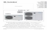 CHG 8 / 17 - technibel.com · • Montar o filtro hidráulico fornecido sobre a entrada da água. Ligá-lo com 2 válvulas de isolamento para permitir a sua limpeza. • No caso de