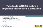 “Visão da ANTAQ sobre a logística hidroviária e portuária”web.antaq.gov.br/Portal/pdf/palestras/Abr09DGFialhoFIESP.pdf · o diretor geral do DNIT, Luiz Antônio Pagot, informou